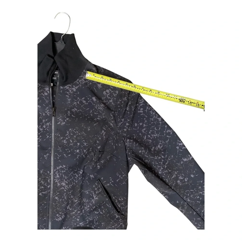 💐NWT Lane Bryant Black Bomber Jacket with Ribbed Details - Picture 7 of 12